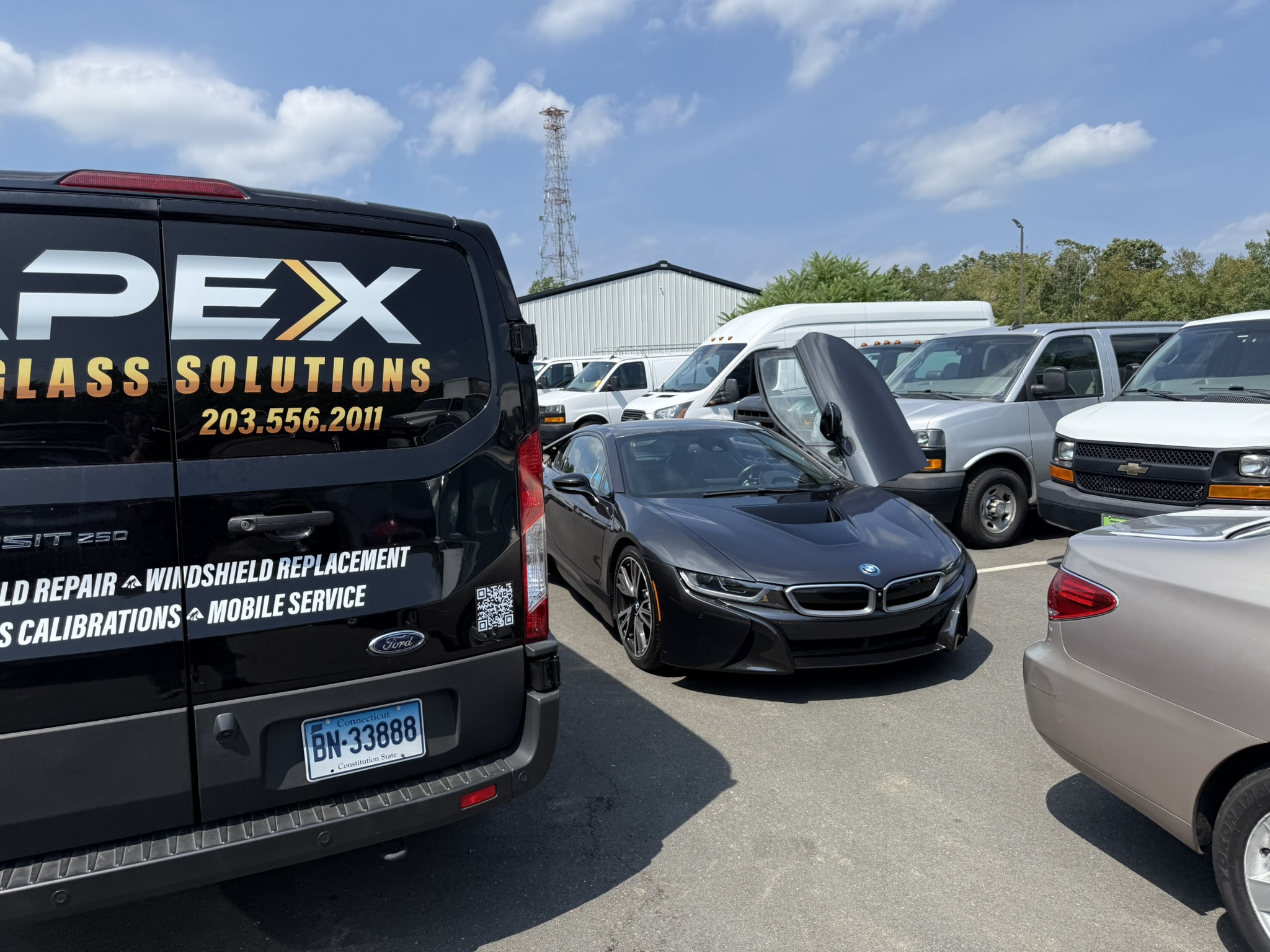 APEX service van with BMW i8