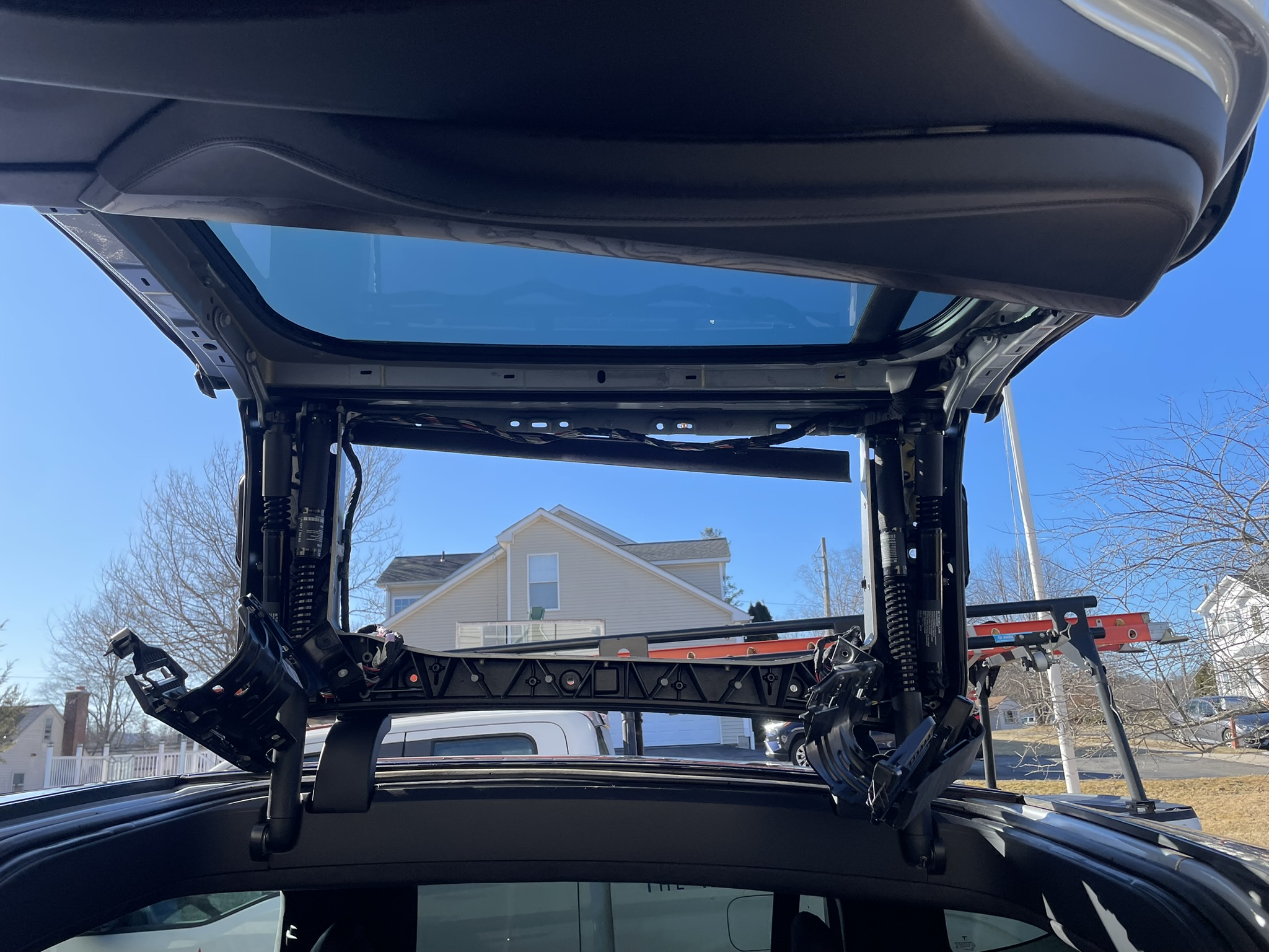 Tesla glass mechanism disassembly